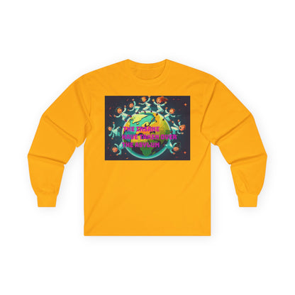 The insane have taken over the asylum Vibrant Earth-Themed Long Sleeve Tee | Eco-Friendly Gift, Perfect for Earth Day, Casual Wear, Nature Lovers, Unique Style