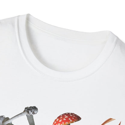 Funny Mushrooms Unisex T-Shirt - Falling from the Sky Pumpkinheads