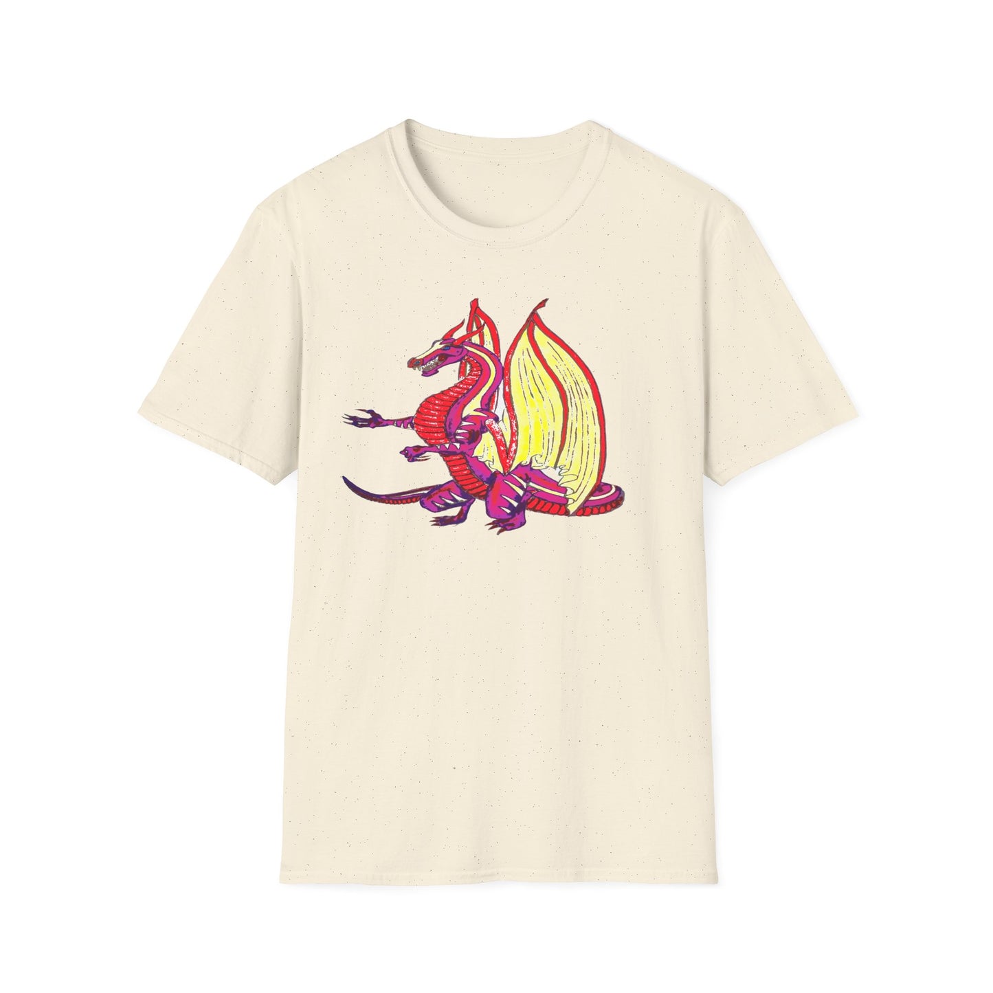Red Dragon Graphic Unisex T-Shirt, Softstyle Tee, Unique Gift, Casual Wear, Fantasy Lover Apparel, Ideal for Conventions, Birthdays