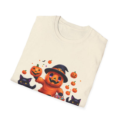 Halloween Themed T-Shirt, Perfect for Trick-or-Treating, Fall Celebrations, Graphic Tee for Cat Lovers, Unisex Costume Top, Fun Spooky [...]