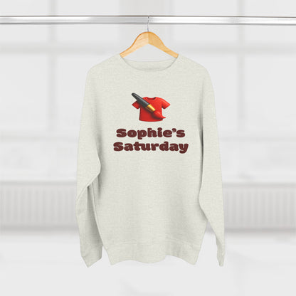 Personalized Sophies Saturday Sweatshirt, Cozy Unisex Crewneck, Weekend Vibes Gift, Customized Apparel, Casual Wear for Her