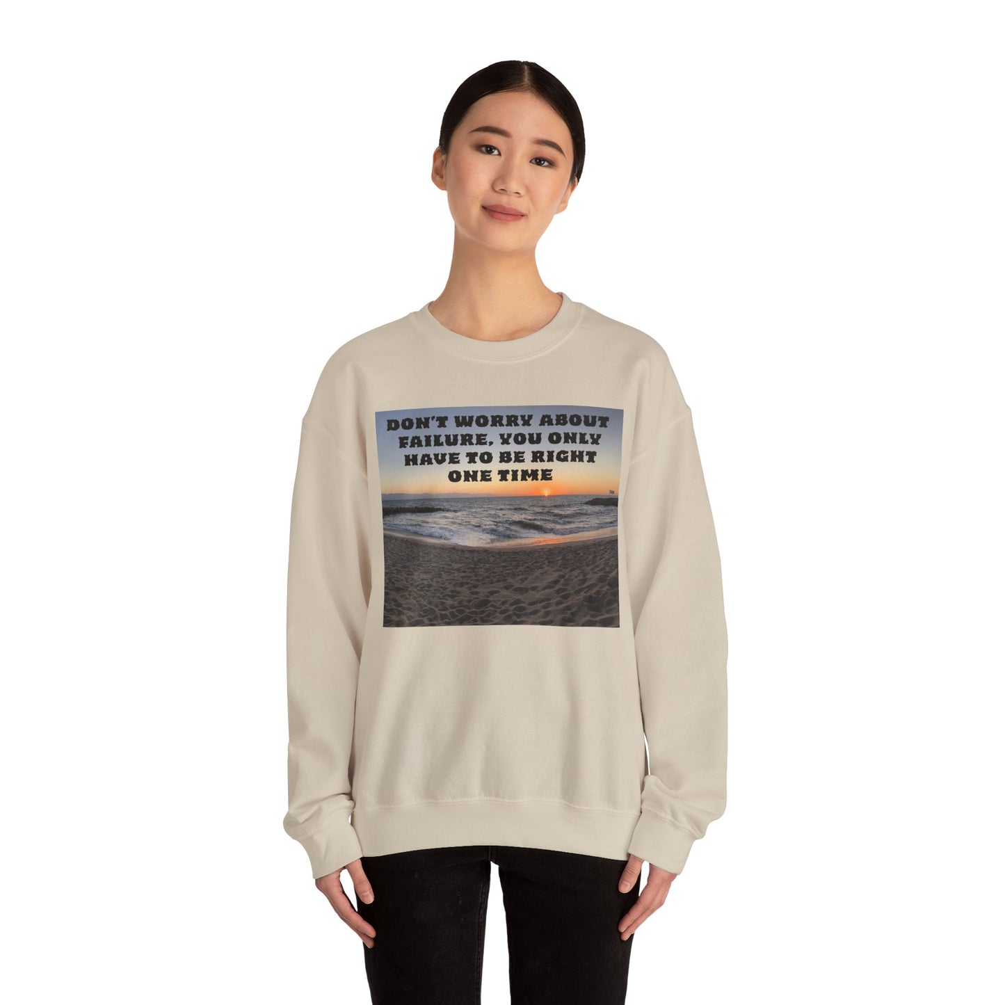 Inspirational Crewneck Sweatshirt - Motivational Apparel, Gift for Friends, Cozy Fashion, Everyday Wear, Positive Vibes