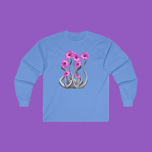 Pink Floral Tentacle Garden Graphic