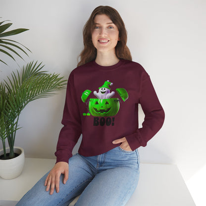 Halloween BOO Crewneck Sweatshirt, Unisex Boo Sweater for Fall Celebrations, Ghosts and Pumpkins Sweatshirt, Spooky Season Apparel, [...]