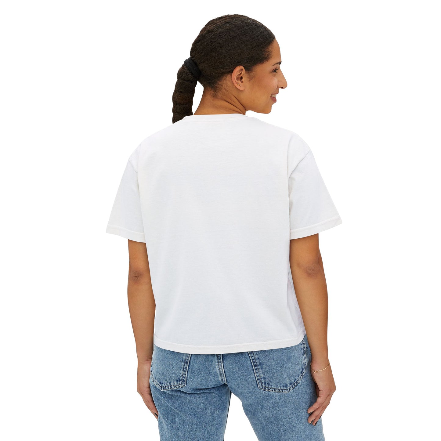 ROSE COLUMNS Women's Boxy Tee, Perfect for Spring, Casual Wear, Gift for Her, Everyday Chic, Comfort Fashion