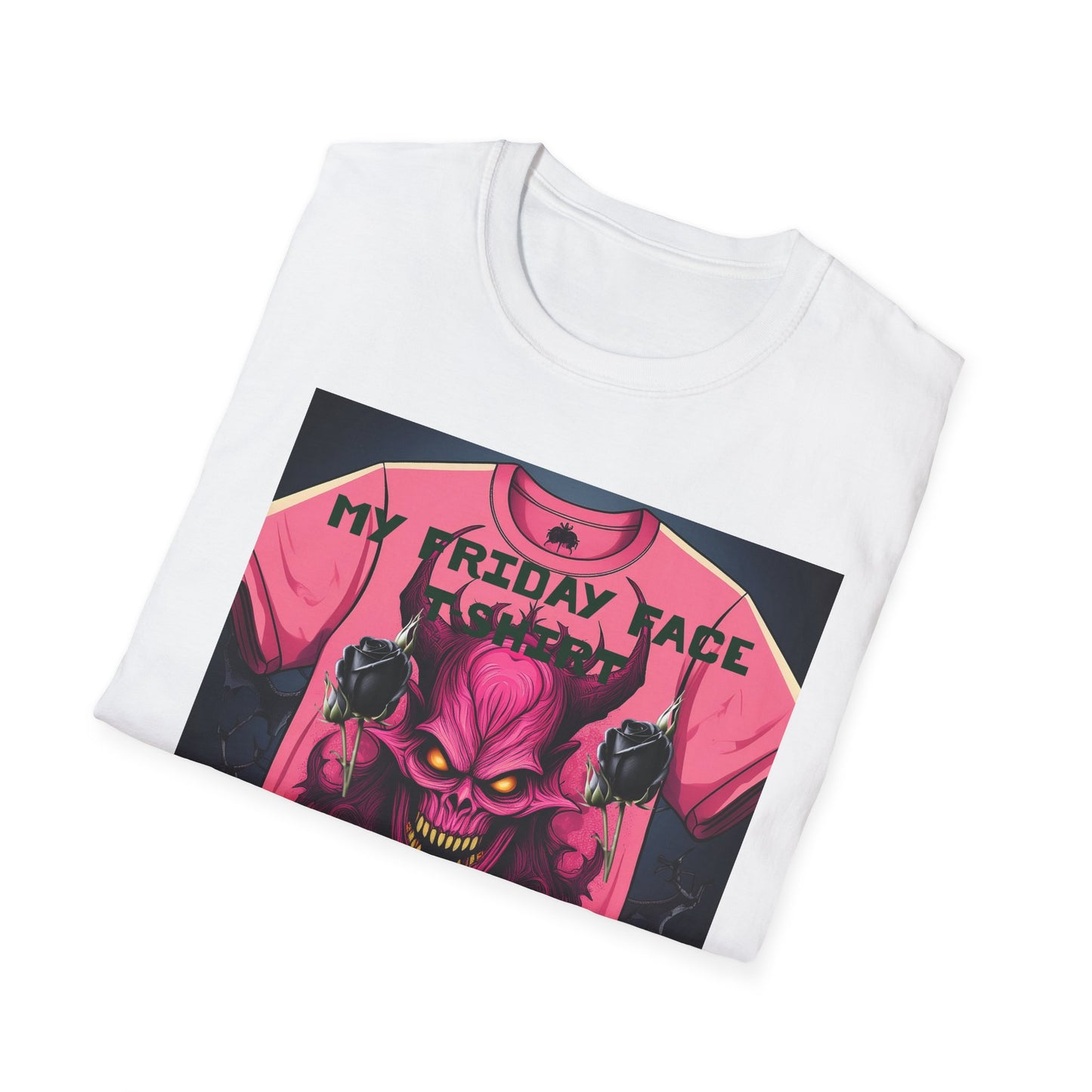 Demon Face Unisex T-Shirt - Friday Face Graphic Tee