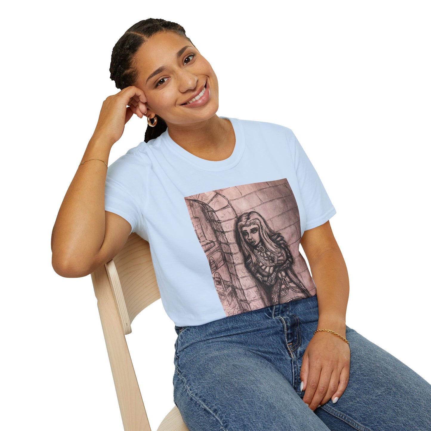 Fantasy Elf Warrior Unisex Softstyle T-Shirt