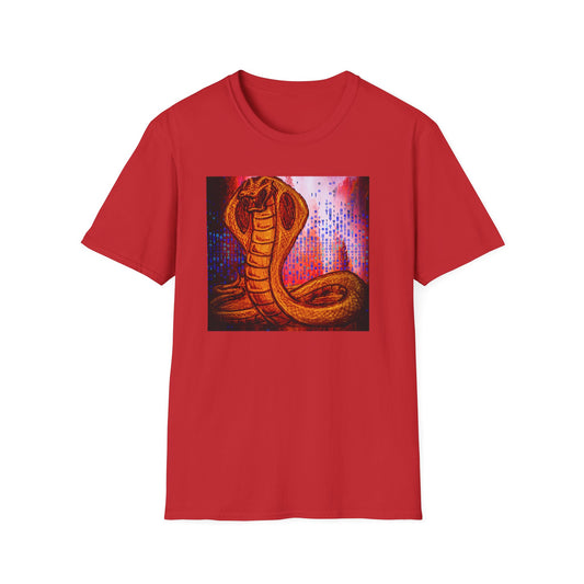 Cobra Serpent Graphic T-Shirt — Vibrant Retro Snake Art Tee