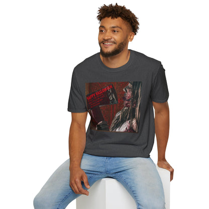 Halloween Horror Movie Axe Girl Unisex T-Shirt, Spooky Gift, Graphic Tee, Halloween Costume, Casual Wear, Men’s & Women’s Tee