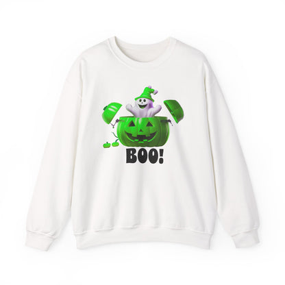 Halloween BOO Crewneck Sweatshirt, Unisex Boo Sweater for Fall Celebrations, Ghosts and Pumpkins Sweatshirt, Spooky Season Apparel, [...]