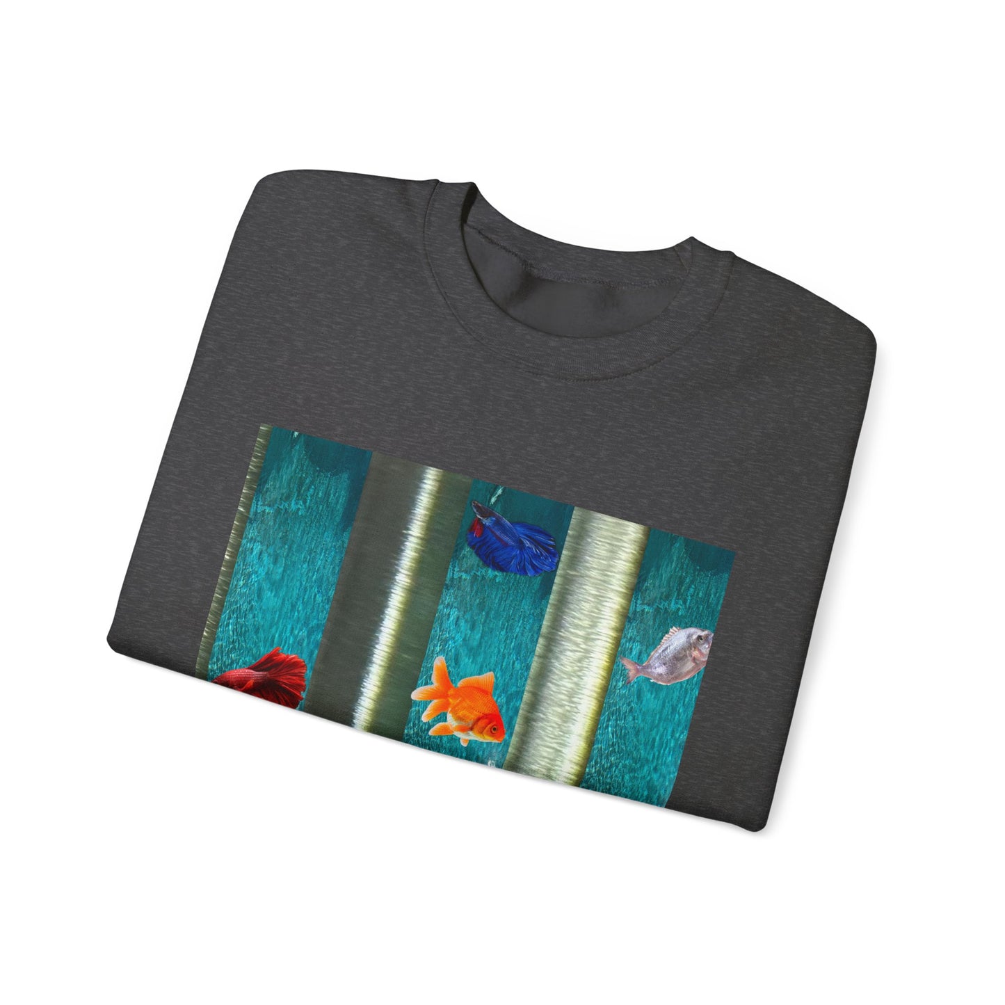 Vibrant Aquatic Sweatshirt - Cozy Outfit, Unique Gift, Everyday Comfort, Relaxing Atmosphere, Ocean Lover's Apparel