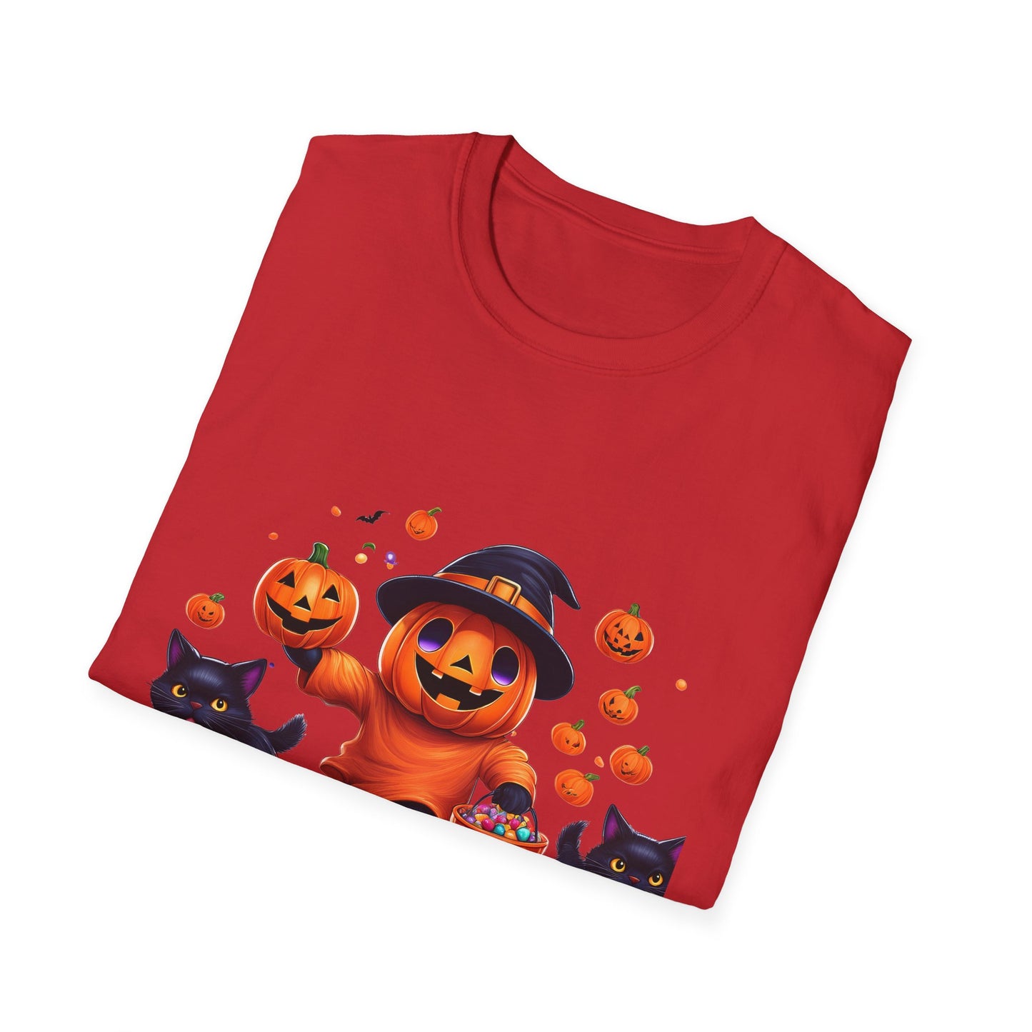 Halloween Themed T-Shirt, Perfect for Trick-or-Treating, Fall Celebrations, Graphic Tee for Cat Lovers, Unisex Costume Top, Fun Spooky [...]