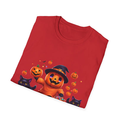 Halloween Themed T-Shirt, Perfect for Trick-or-Treating, Fall Celebrations, Graphic Tee for Cat Lovers, Unisex Costume Top, Fun Spooky [...]