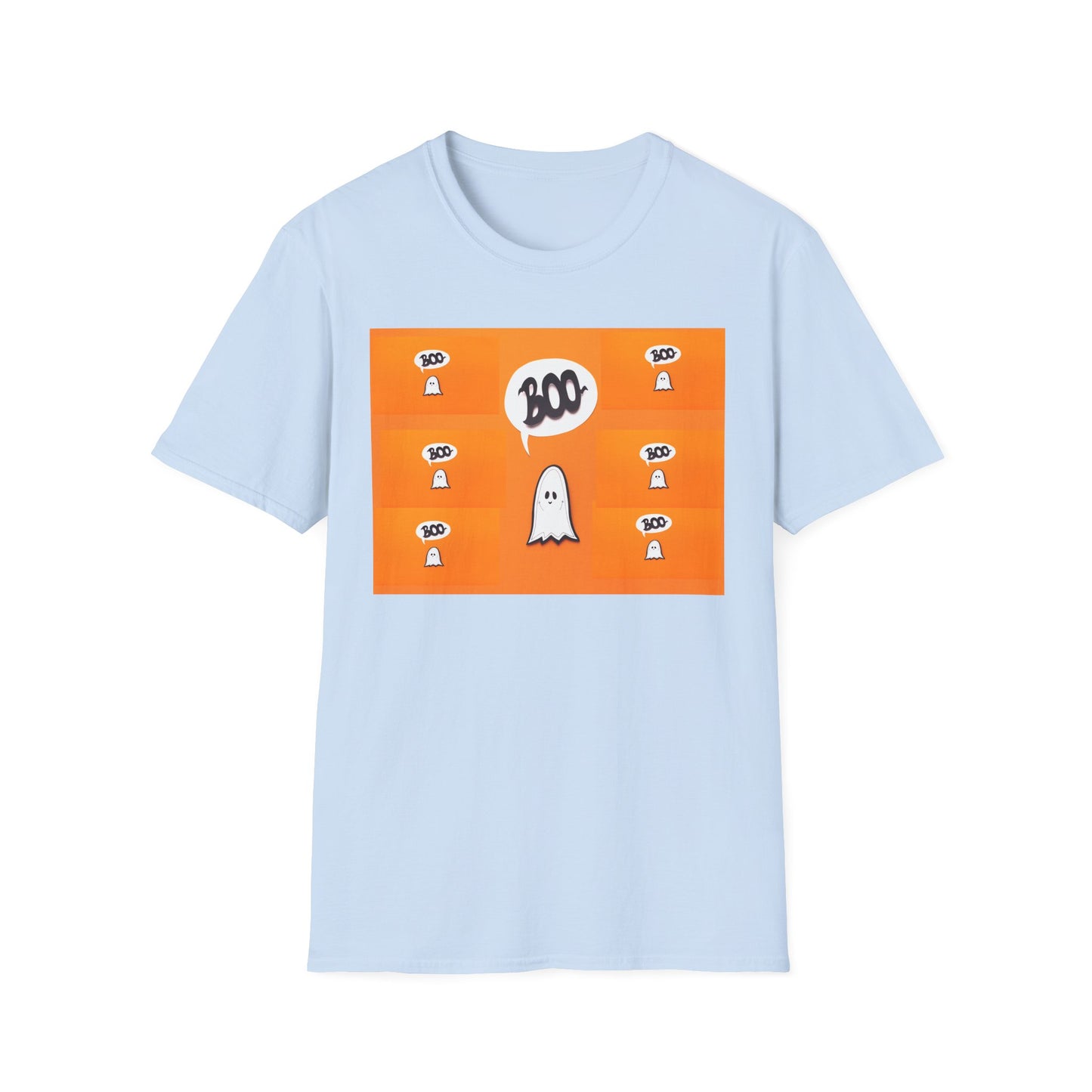 Halloween Ghost 'Boo' Unisex T-Shirt | Spooky Vibes, Costume, Fall Festivities, Trick-or-Treat, Fun Graphic Tee