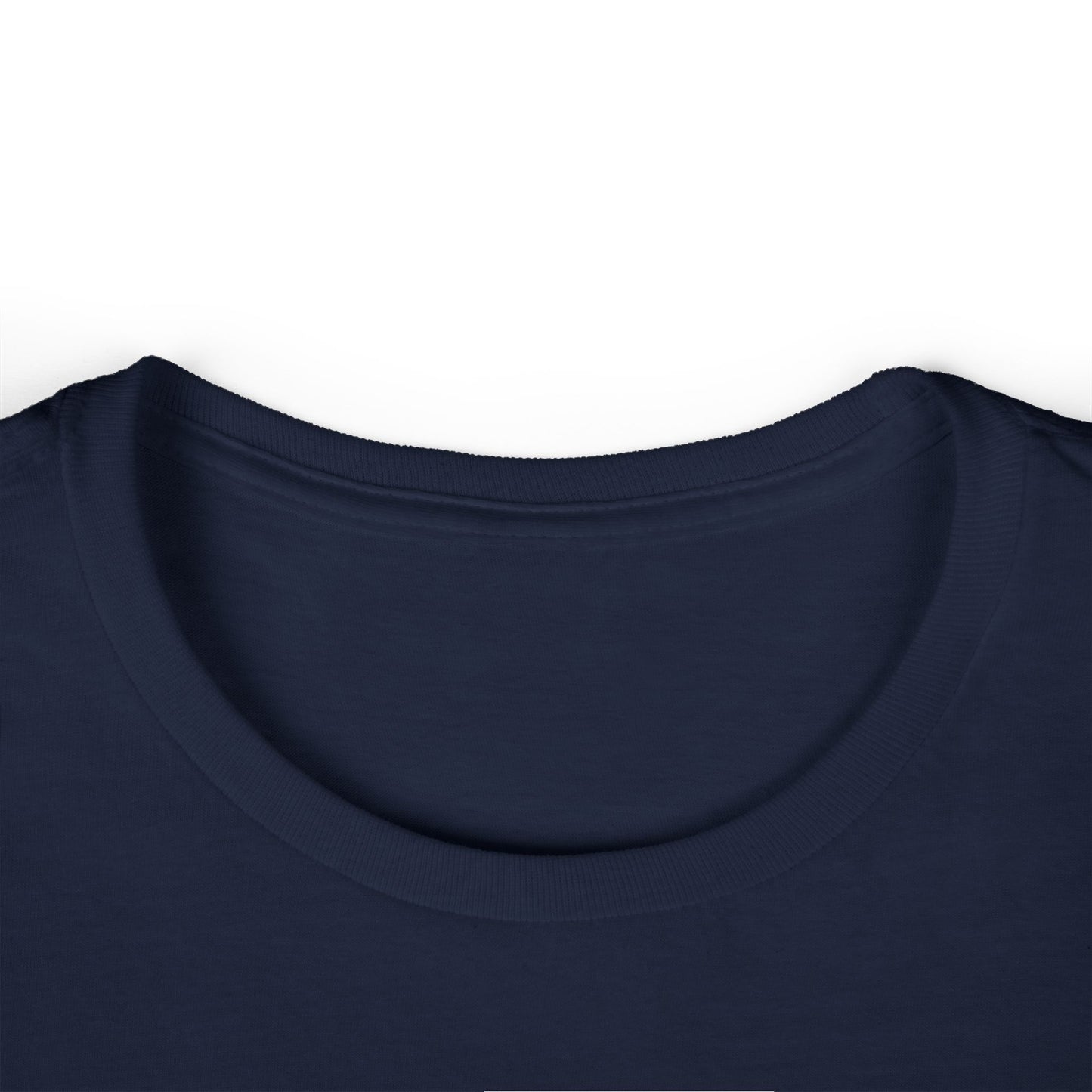 Playful tabby reaches for pink moon Women's Softstyle Tee