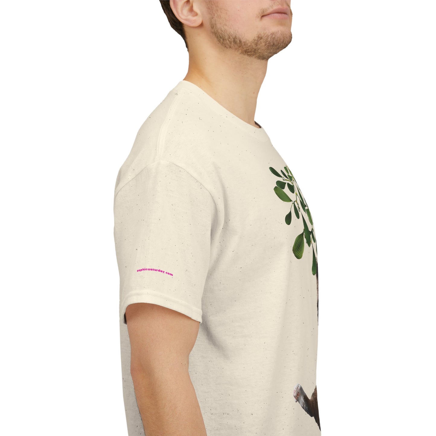 Christmas Cat & Mistletoe Tee — "Mistletoe Mischief" Holiday T-Shirt