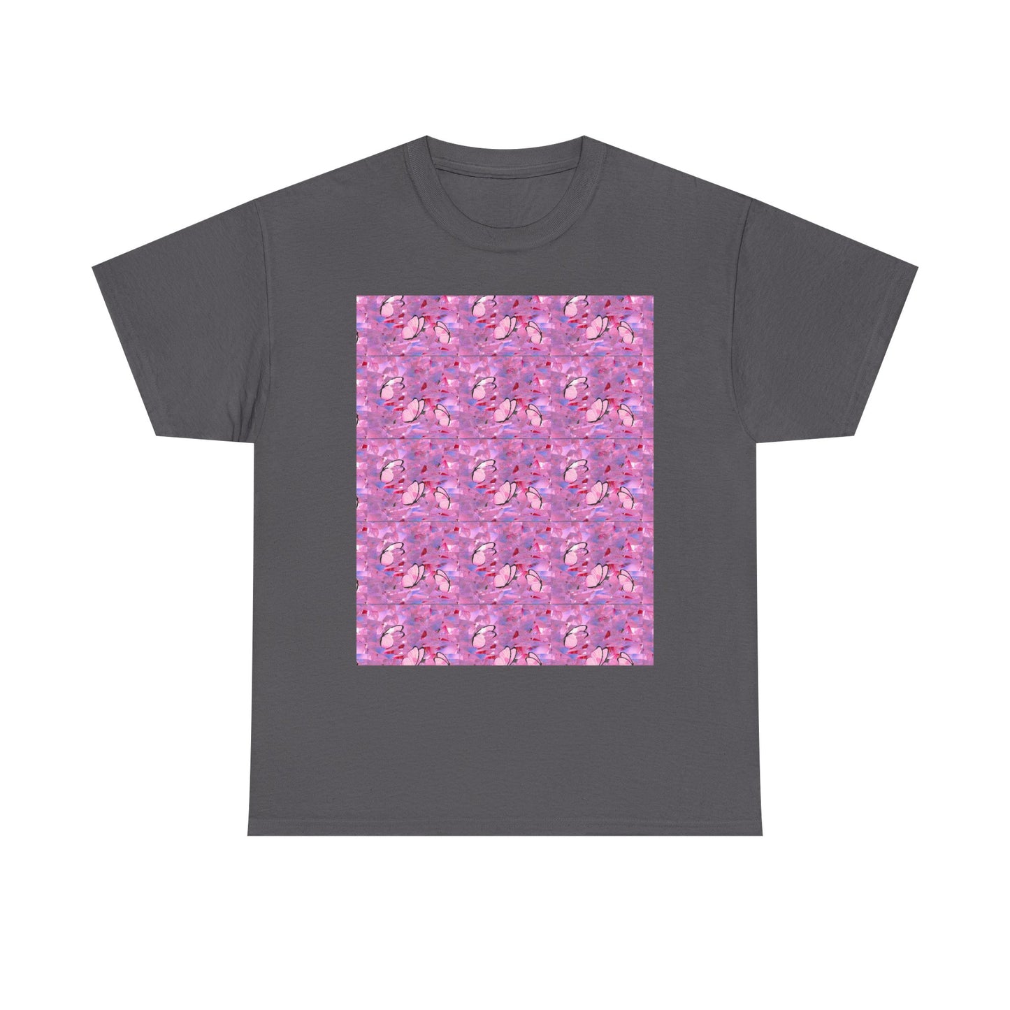 Colorful Floral and Glass Fish Pattern Tee, Unisex T-Shirt, Spring Fashion, Gift for Her, Casual Wear, Eco-Friendly Apparel, Birthday Gift