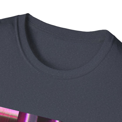 Vibrant Abstract Art T-Shirt, Trendy Graphic Tee, Softstyle Shirt, Unique Gift for Art Lovers, Casual Everyday Wear