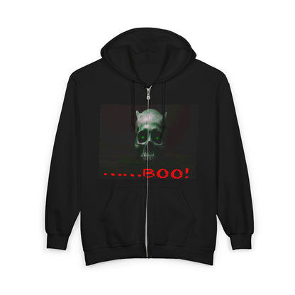 Dark Green Eyed Demon Full Zip Hooded Sweatshirt
