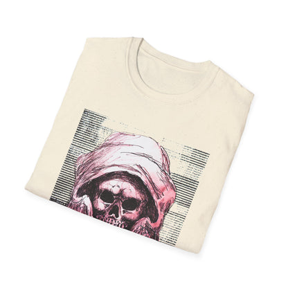 Grim Reaper Graphic Tee, Unisex Softstyle T-Shirt with Edgy Design, Halloween Apparel, Casual Streetwear, Gothic Fashion, Perfect Gift