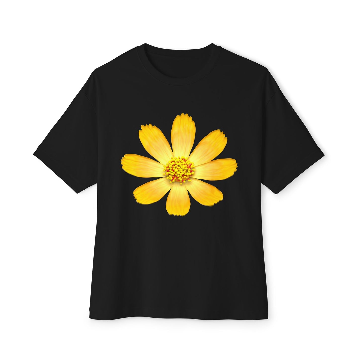 Yellow Petals Oversized Tee