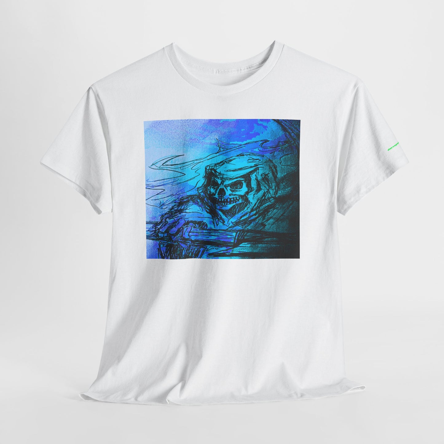 Misty Grim Reeper Art Unisex Heavy Cotton Tee - Unique Graphic T-Shirt for Bold Style