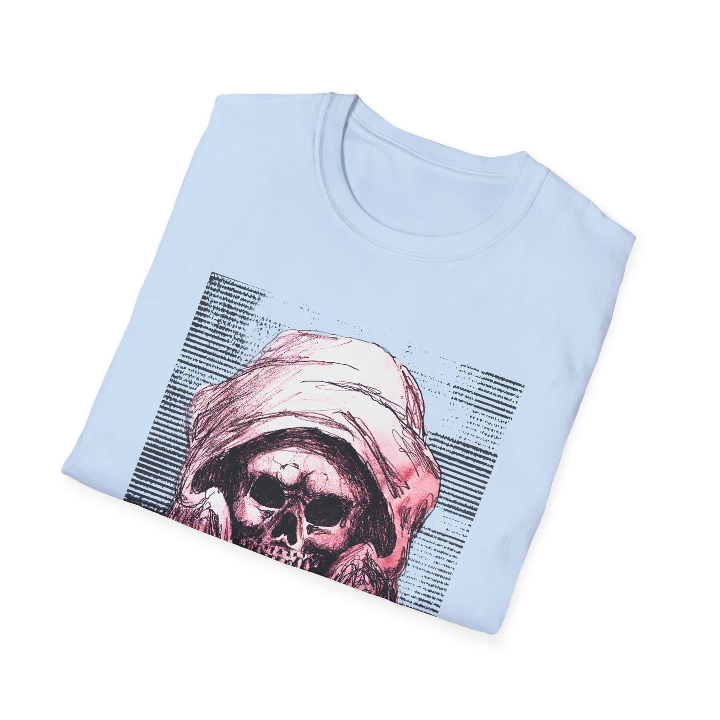 Grim Reaper Graphic Tee, Unisex Softstyle T-Shirt with Edgy Design, Halloween Apparel, Casual Streetwear, Gothic Fashion, Perfect Gift