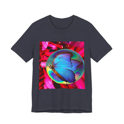 Colorful Butterfly Graphic Tee, Butterfly Shirt, Unisex T-Shirt, Nature Lover Gift, Casual Summer Wear, Vibrant Art Tee