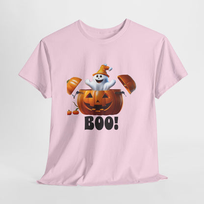 Halloween Jack-in-the-Box, unisex cotton tee