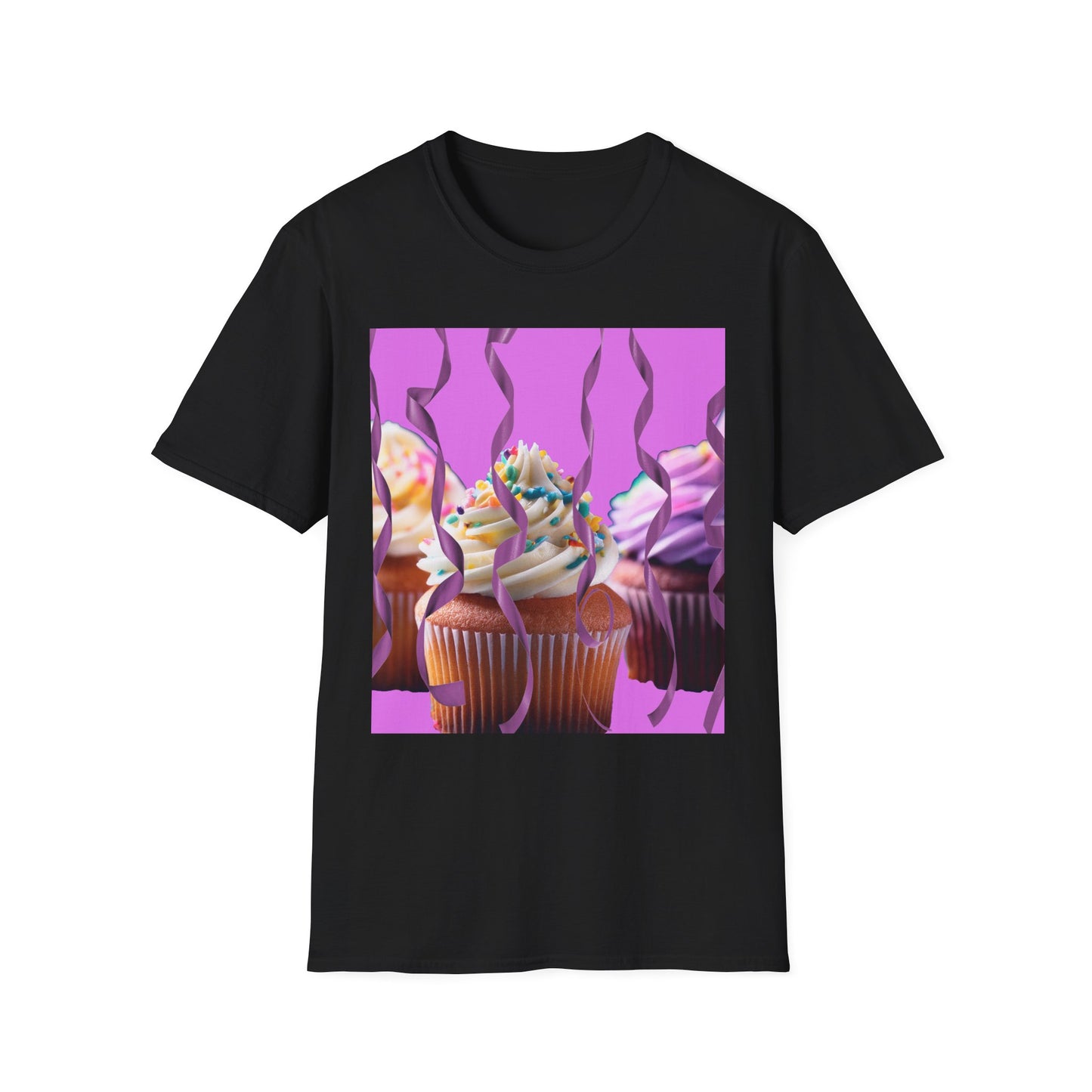 Colorful Cupcake Unisex T-Shirt | Sweet Treats Tee, Birthday Gift, Dessert Lover’s Apparel, Cute Food Shirt, Fun Casual Wear