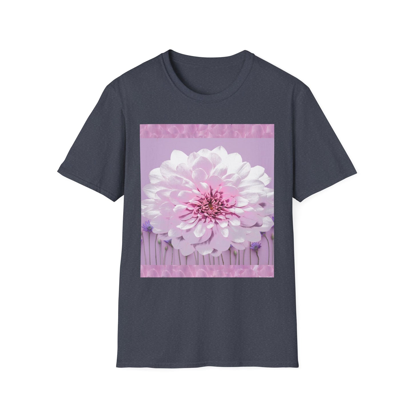 Pale Pink Flowers Abstract Unisex T-Shirt