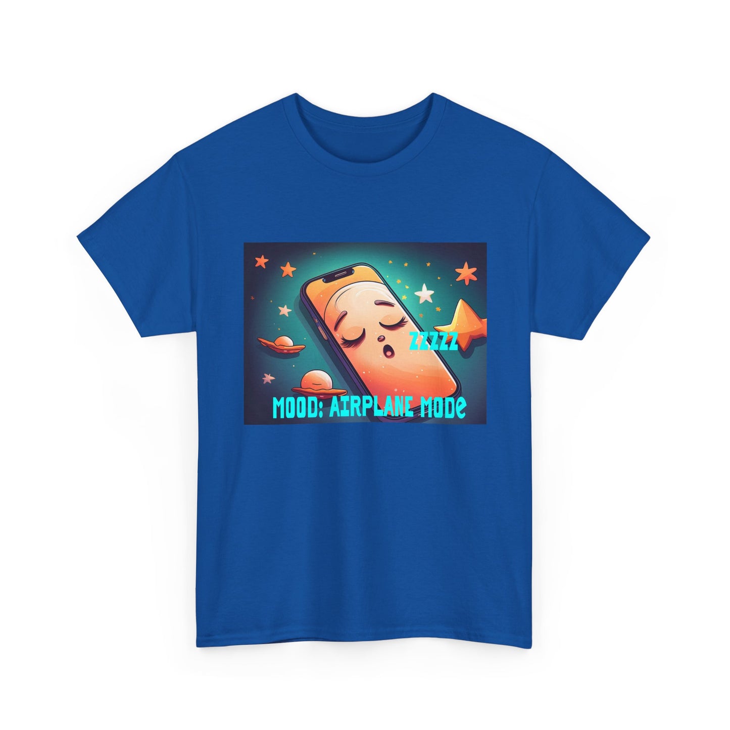 Tee Shirt - Airplane Mode Cute Phone Sleeping Design
