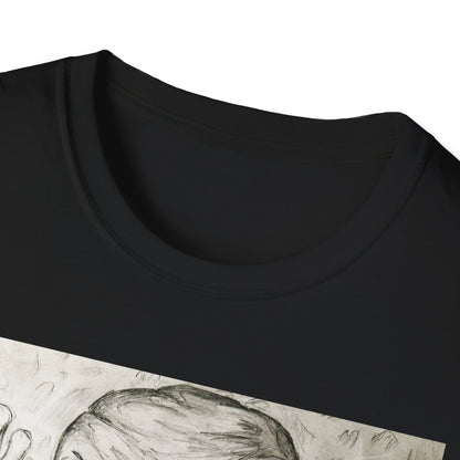 Grim Reaper Graphic Tee | Unisex Softstyle T-Shirt, Halloween Apparel, Edgy Fashion, Unique Gift, Gothic Style, Casual Wear