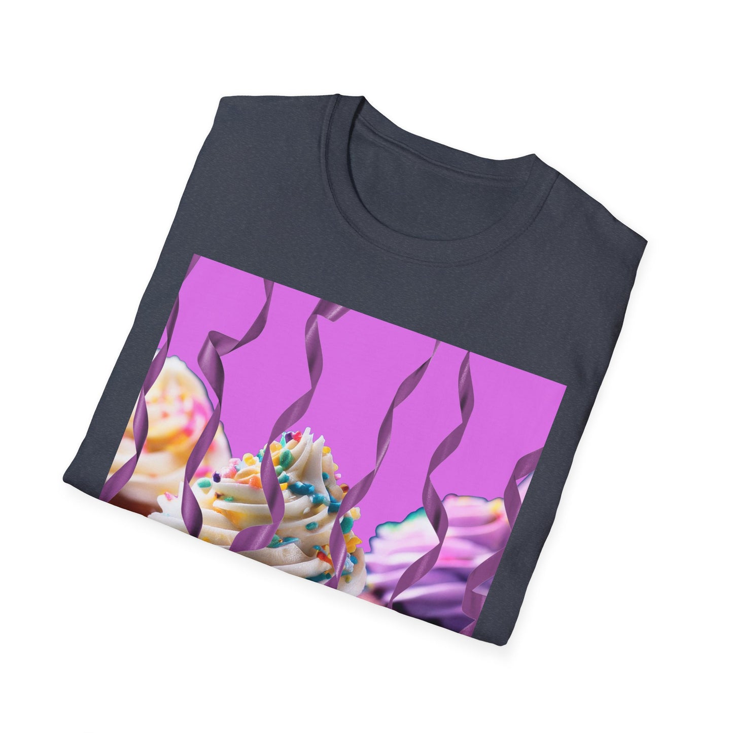 Colorful Cupcake Unisex T-Shirt | Sweet Treats Tee, Birthday Gift, Dessert Lover’s Apparel, Cute Food Shirt, Fun Casual Wear