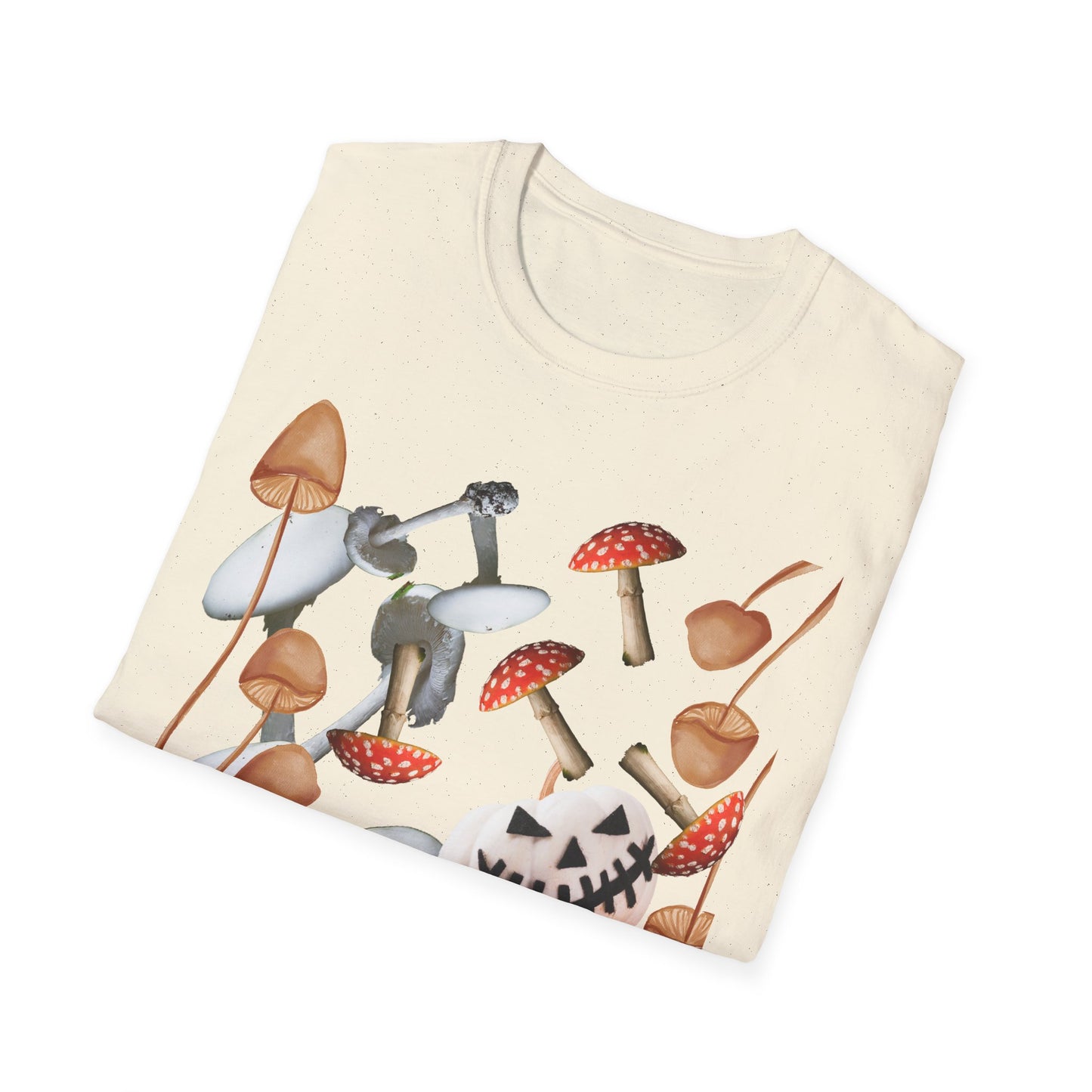 Funny Mushrooms Unisex T-Shirt - Falling from the Sky Pumpkinheads