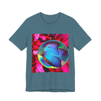 Colorful Butterfly Graphic Tee, Butterfly Shirt, Unisex T-Shirt, Nature Lover Gift, Casual Summer Wear, Vibrant Art Tee