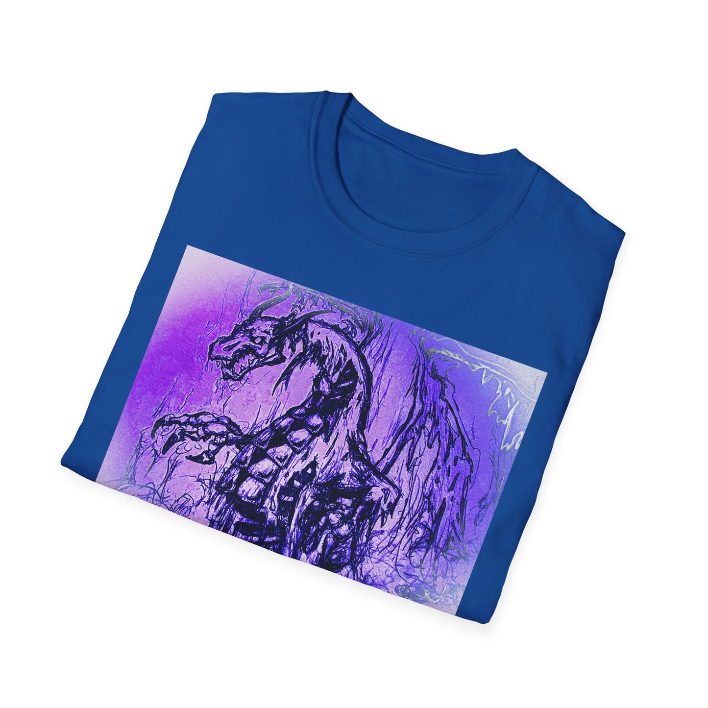 Dragon T-Shirt in Purple Tones - Unisex
