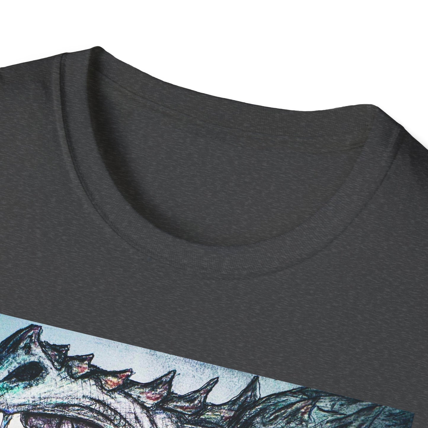 Graphic Dragon Art Unisex T-Shirt, Unique Gift for Ocean Lovers, Summer Vibes, Casual Wear, Perfect for Beach Days, Art Parties