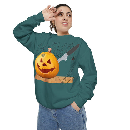 Spooky Pumpkin Sweatshirt, Halloween Apparel, Fall Fashion, Cozy Unisex Crewneck, Pumpkin Decor, Family Friendly Halloween