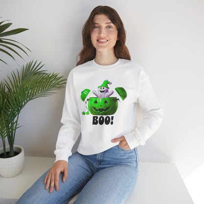 Halloween BOO Crewneck Sweatshirt, Unisex Boo Sweater for Fall Celebrations, Ghosts and Pumpkins Sweatshirt, Spooky Season Apparel, [...]