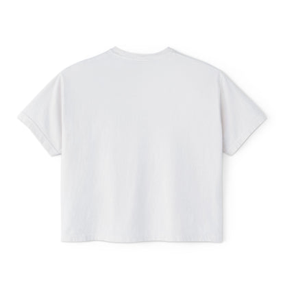 Daisy Floral Women's Boxy Tee, Relaxed Summer Top, Casual Wear, Gift for Her, Spring Fashion, Feminine Style