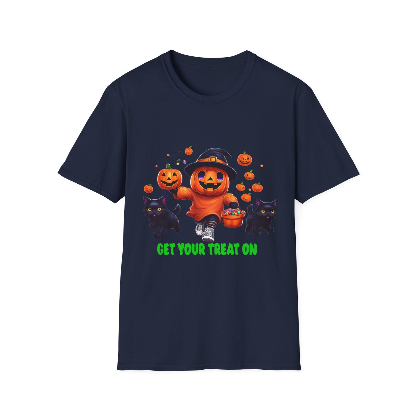 Halloween Themed T-Shirt, Perfect for Trick-or-Treating, Fall Celebrations, Graphic Tee for Cat Lovers, Unisex Costume Top, Fun Spooky [...]