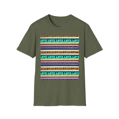 Love-Themed Unisex T-Shirt | Softstyle | Perfect for Pride, Birthdays, Anniversaries, Casual Wear, Gifts