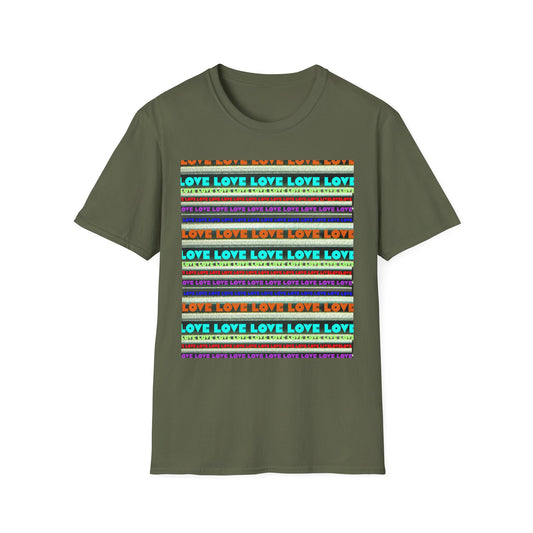 Love-Themed Unisex T-Shirt | Softstyle | Perfect for Pride, Birthdays, Anniversaries, Casual Wear, Gifts