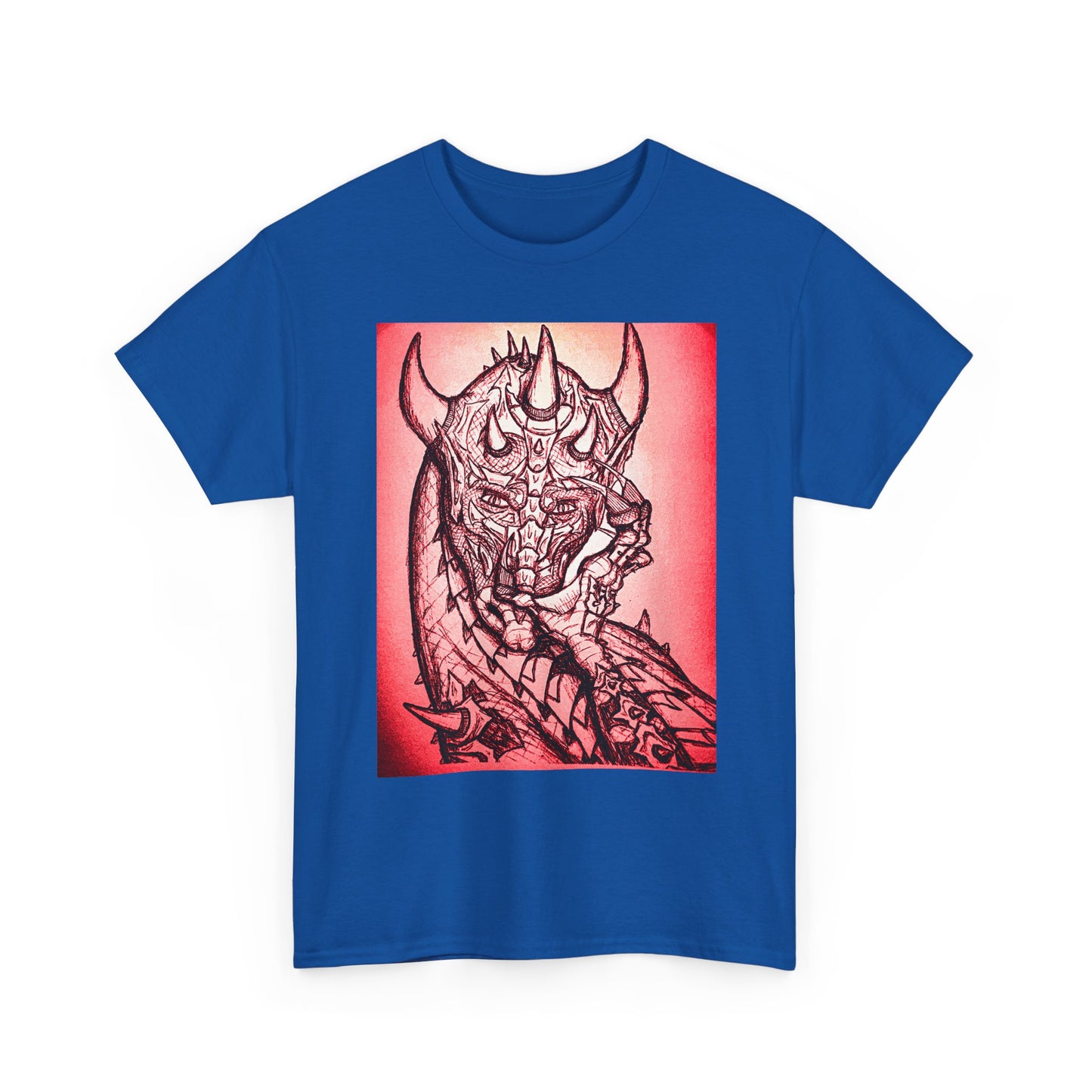 Bold Graphic Tee with Gothic Dragon Design, Unisex Cotton Shirt, Unique Art Tee, Oversized Casual Top, Gift for Art Lovers