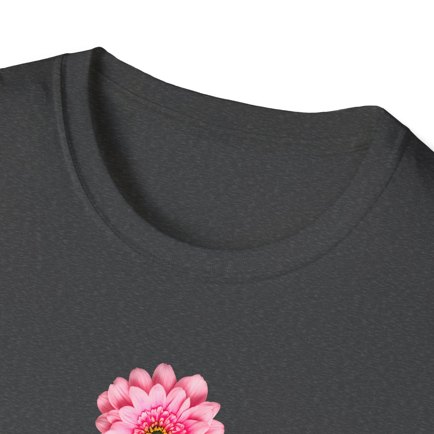 Floral Pink Rose Cross T-Shirt
