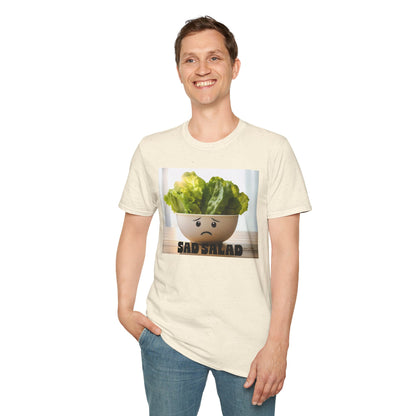 Cute T-Shirt with Sad Salad Face Design