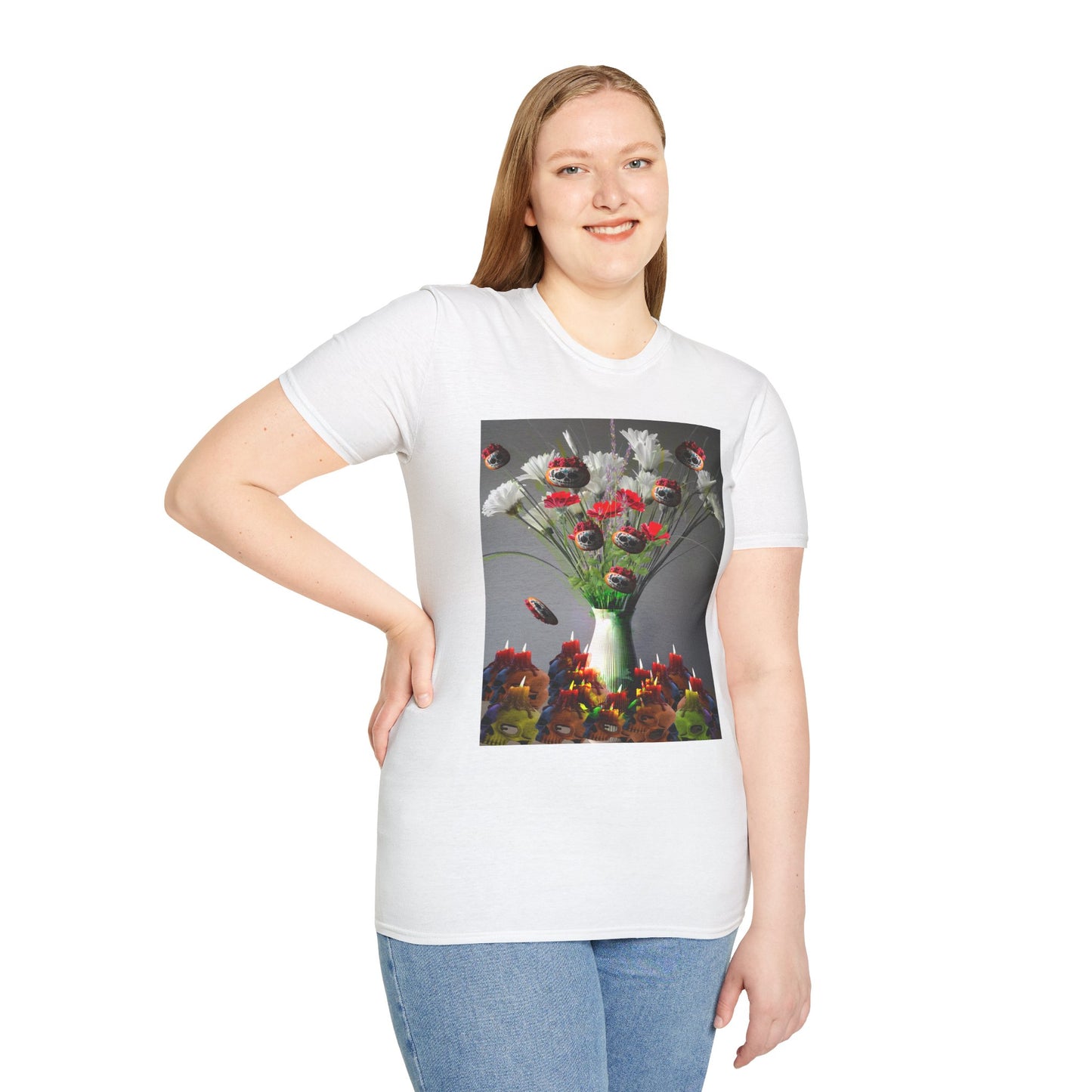 Skeleton Pumpkin Bouquet T-Shirt