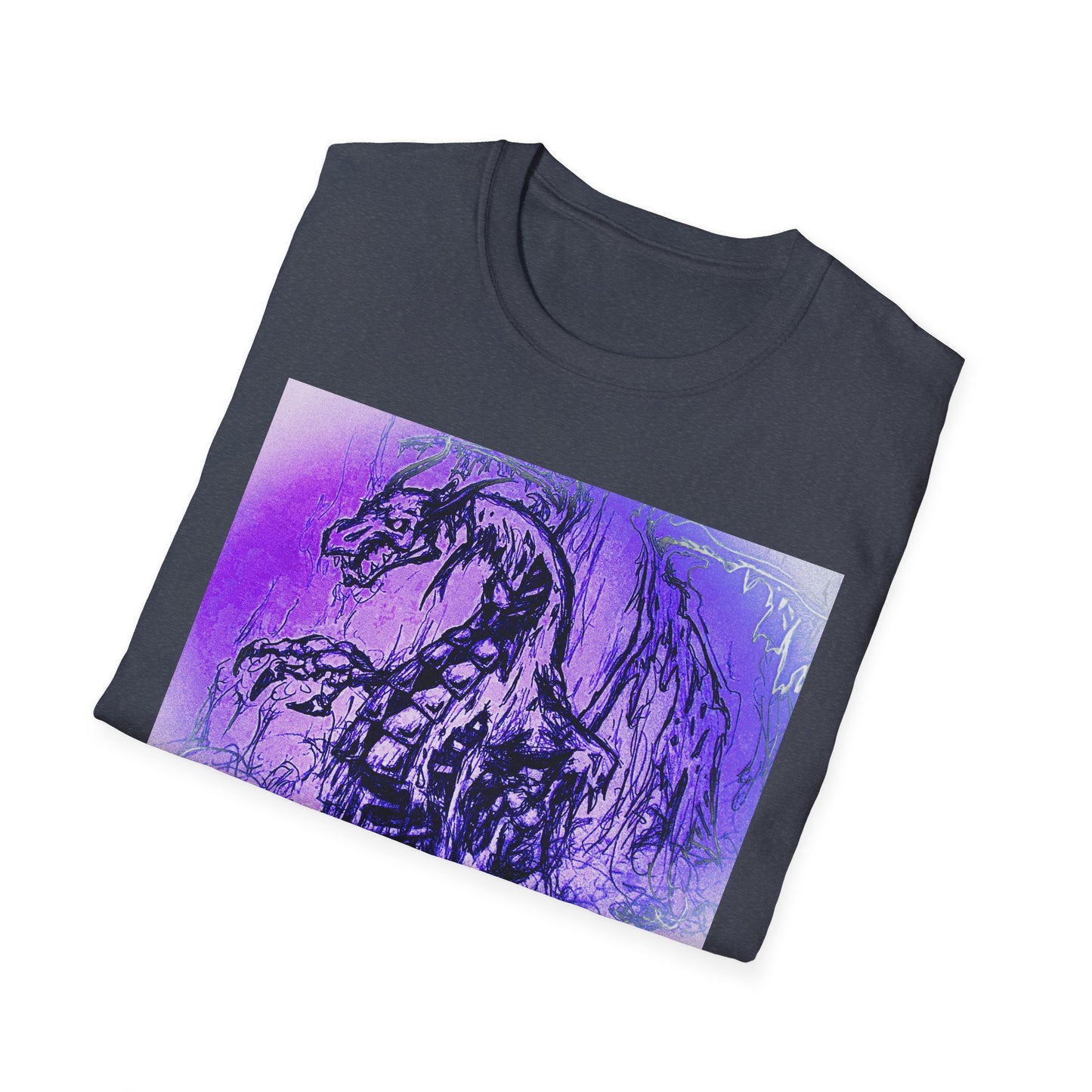 Dragon T-Shirt in Purple Tones - Unisex