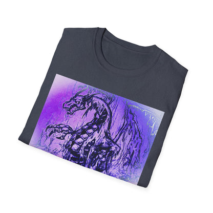 Dragon T-Shirt in Purple Tones - Unisex